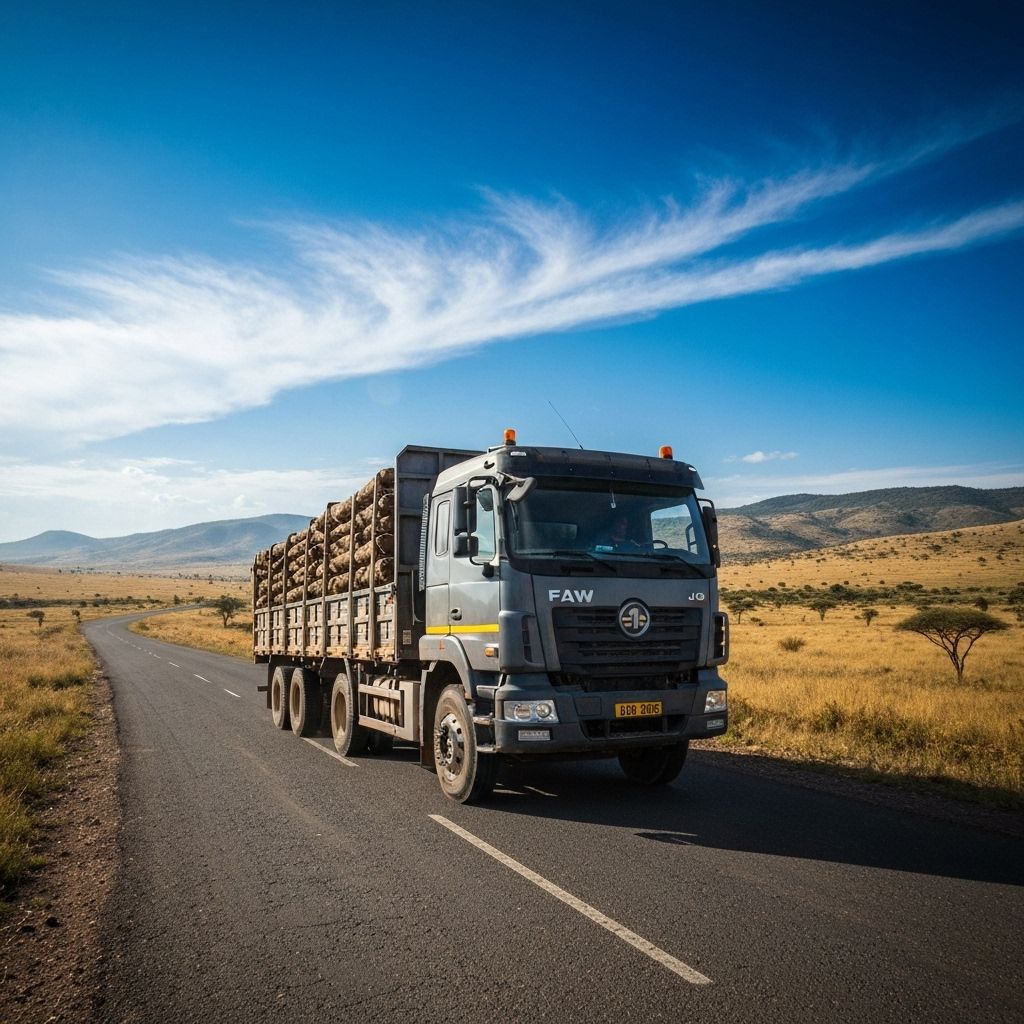 SS Group trucks on African roads